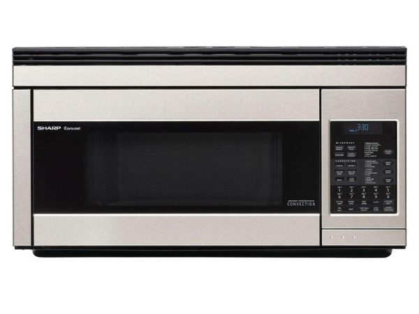 Sharp Stainless Steel 1.1 cu. ft. 850W Over-the-Range Convection Microwave Oven R1874TY