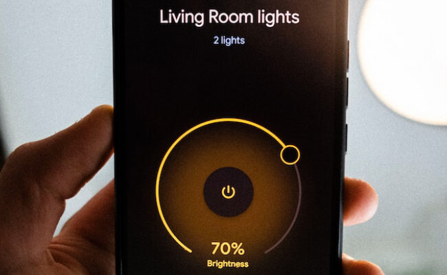 Smart lights control as part of home automation