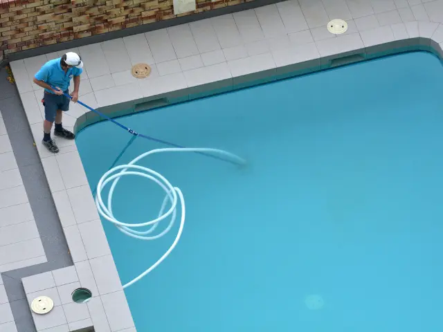 How to Clean Pool - Use Hose and Telescopic Pole