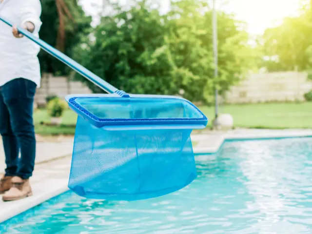 How to Clean Pool - Use Skimmer